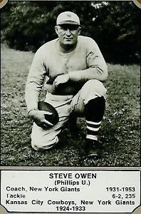 Giants Coach Steve Owen